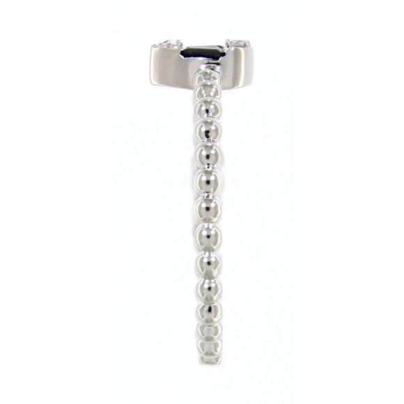 Baguette Diamond Blue Sapphire Ring White Gold